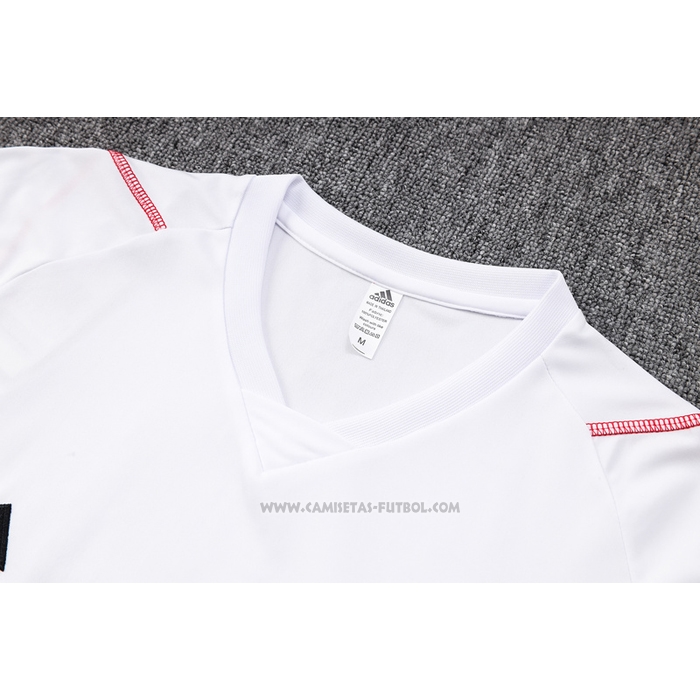 Chandal del Flamengo Manga Corta 2023-2024 Blanco - Pantalon Corto